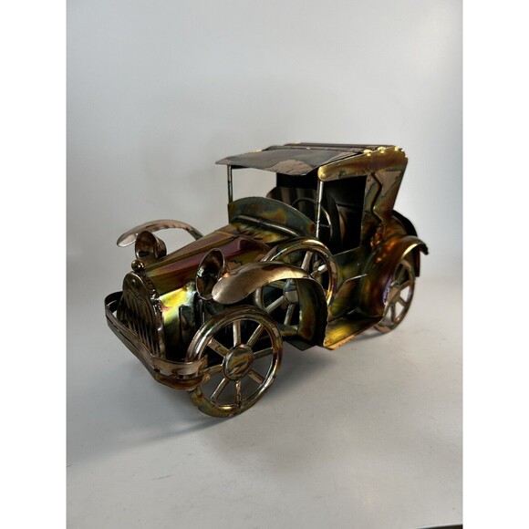 Old Tin Music Car Plays "King Of The Road" Berkeley Designs Trunk Opens & Closes - Picture 1 of 8